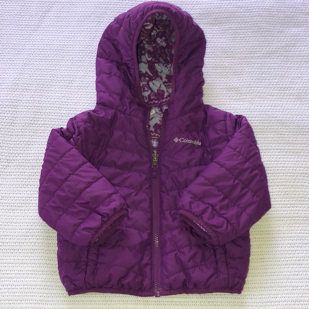 Columbia toddler double trouble reversible jacket 2T